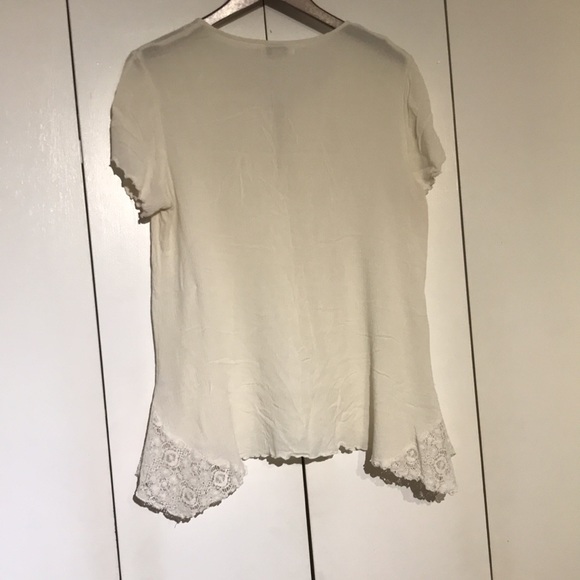 Simply Noelle Women’s blouse size L/XL (12-14) color white - Picture 2 of 9